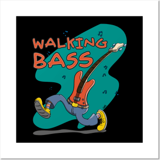 Walking Bass Guitar Posters and Art